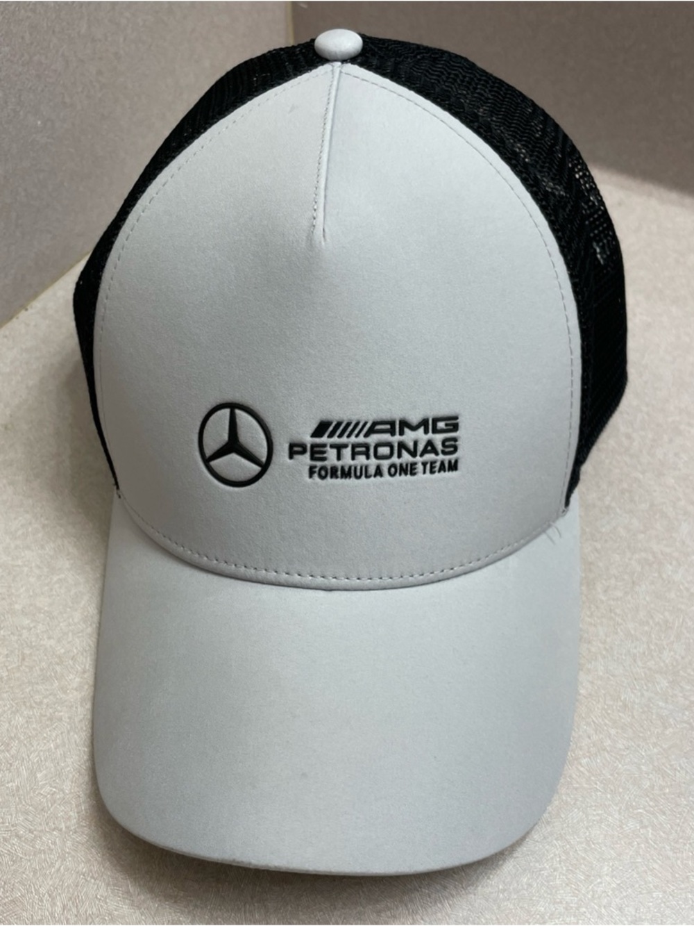 Mercedes Benz AMG Petronas F1 Team Puma Silver Adjustable Snapback Hat Cap Race